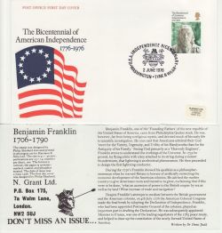 1976-06-02 American Independence Washington FDC (83107)