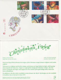 1998-11-02 Christmas Angels Stamps Bethlehem FDC (83119)