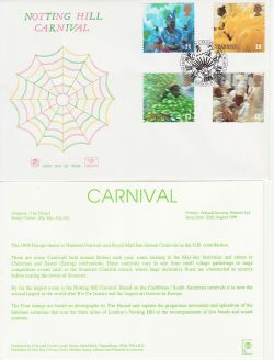 1998-08-25 Carnival Stamps Notting Hill FDC (83121)