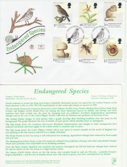 1998-01-20 Endangered Species Stamps Sandy FDC (83127)
