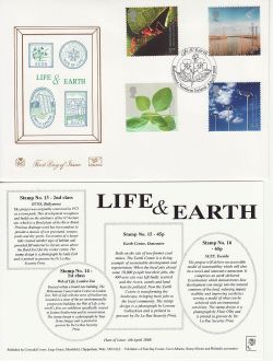 2000-04-04 Life and Earth Stamps Ballymena FDC (83152)