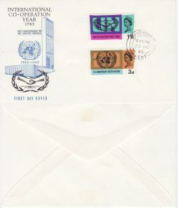 1965-10-25 United Nations Stamps Faversham cds FDC (83160)