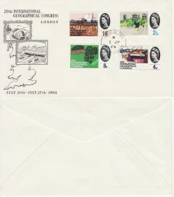 1964-07-01 Geographical Congress Kennington cds FDC (83165)