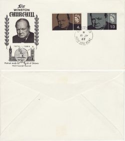1965-07-08 Churchill Stamps Kennington cds FDC (83166)