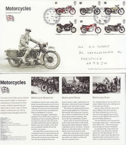 2005-07-19 Motorcycles Stamps T/House FDC (83181)