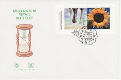 2000-09-05 Retail Booklet Stamps St Austell FDC (83238)