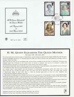 2002-04-25 Queen Mother Stamps Glamis FDC (83247)