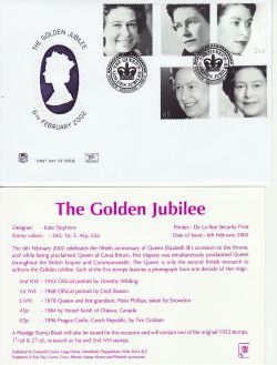 2002-02-06 Golden Jubilee Stamps Windsor FDC (83249)