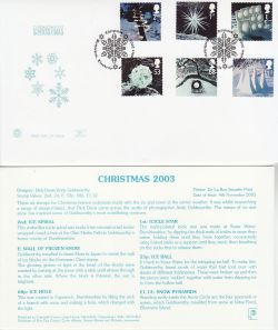 2003-11-04 Christmas Stamps Bethlehem FDC (83269)