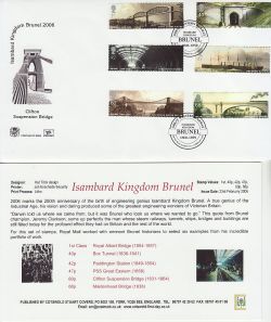 2006-02-23 Brunel Stamps Brunel Road London FDC (83273)
