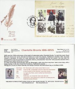 2005-02-24 Jane Eyre Stamps M/S Haworth FDC (83286)