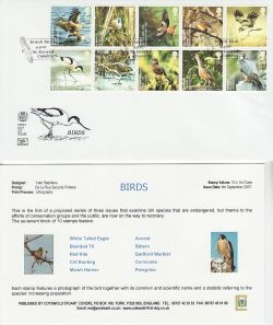 2007-09-04 Birds Stamps Keswick FDC (83313)