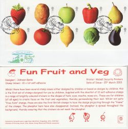 2003-03-25 Fruit and Veg Stamps Covent Garden FDC (83316)