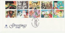 1993-02-02 Greetings Stamps Oxford FDC (83332)