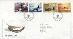 2001-04-10 Submarines Stamps Portsmouth FDC (83373)