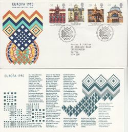 1990-03-06 Europa Stamps Bureau FDC (83398)