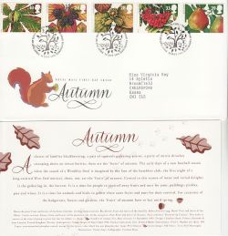 1993-09-14 Autumn Stamps Bureau FDC (83411)