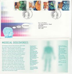 1994-09-27 Medical Discoveries Stamps Bureau FDC (83414)