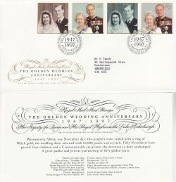 1997-11-13 Golden Wedding Stamps Bureau FDC (83440)
