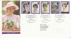 1998-02-03 Diana Stamps Kensington FDC (83445)