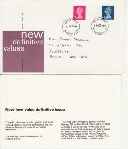 1980-10-22 Definitive Stamps Aylesbury FDC (83451)