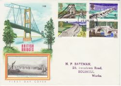 1968-04-29 British Bridges Stamps Birmingham FDC (83516)