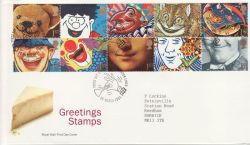 1991-03-26 Greetings Stamps Laughterton FDC (83524)