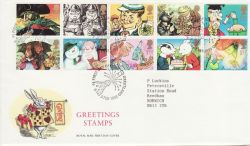1993-02-02 Greetings Stamps Greetland FDC (83526)