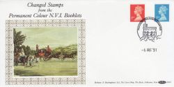 1991-08-06 Definitive NVI Booklet Stamps Windsor FDC (83568)
