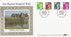 1991-12-03 Wales Definitive Stamps Cardiff FDC (83579)