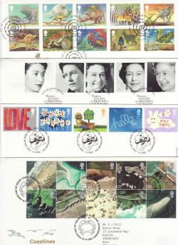 2002 Bulk Buy x 12 FDC from 2002 With Special Pmks (83665)
