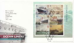 2004-04-13 Ocean Liners Stamps M/S Southampton FDC (83678)