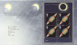 1999-08-11 Solar Eclipse M/Sheet Falmouth FDC (83684)