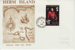 1969-12-01 Sir Isaac Brock Herm Island cds FDC (83761)