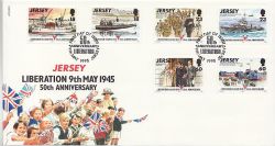 1995-05-09 Jersey Liberation Stamps FDC (83809)