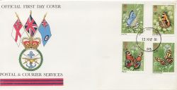 1981-05-13 Butterflies Stamps Forces PO 98 cds FDC (83821)