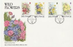 1987-09-09 IOM Wild Flowers Stamps FDC (83835)