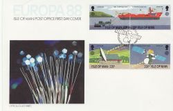 1988-04-14 IOM Europa Transport / Comm Stamps FDC (83842)