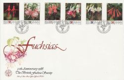 1988-09-21 IOM Fuchsias Stamps FDC (83846)