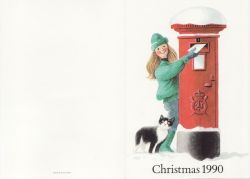 1990-10-10 IOM Christmas Stamp Postcard FDC (83868)