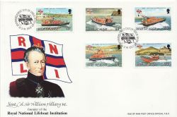 1991-02-13 IOM RNLI Stamps Douglas FDC (83873)