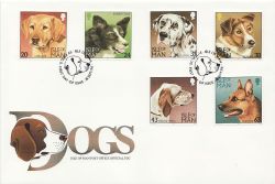 1996-09-18 IOM Dogs Stamps FDC (83936)