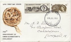1965-07-19 Parliament Stamps Colwyn Bay FDC (83964)
