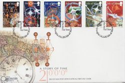 2000-01-24 IOM A Story of Time Stamps FDC (83991)
