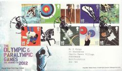 2009-10-22 Olympic and Paralympic Games Badminton FDC (84115)
