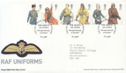 2008-09-18 RAF Uniforms Stamps Hendon FDC (84136)