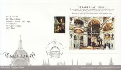 2008-05-13 Cathedrals Stamps M/S London EC4 FDC (84140)