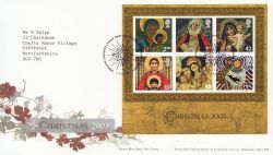 2005-11-01 Christmas Stamps M/S Bethlehem FDC (84219)