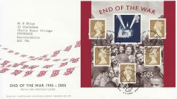 2005-07-05 End of the War M/S Peacehaven FDC (84223)