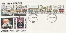 1980-03-12 Railways Stamps FPO 197 cds FDC (84272)